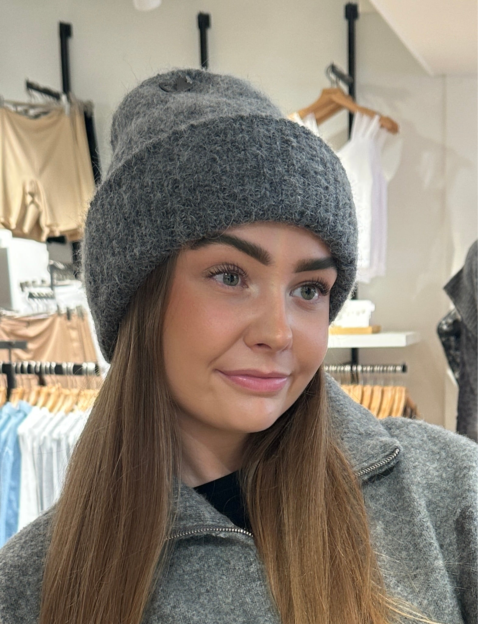 PCBERA Hat - Medium Grey Melange